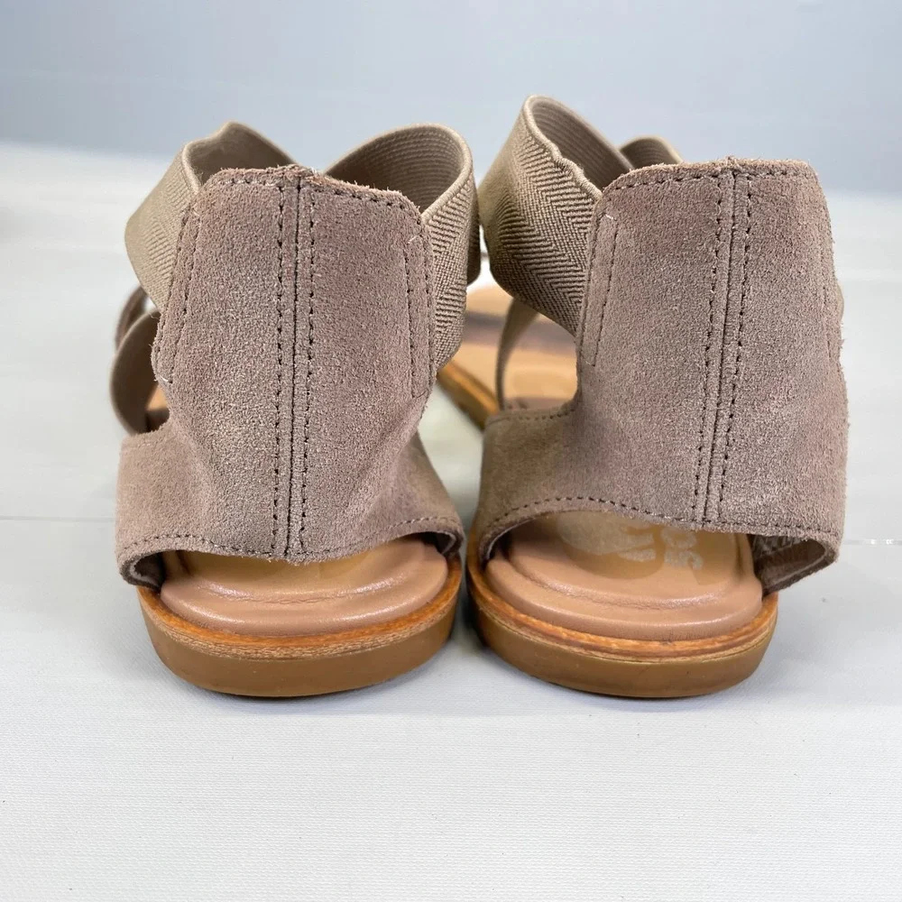 Sorel Ella II Sandals Womens Size 9 Bronze Metallic Strappy Casual Slip On Shoes